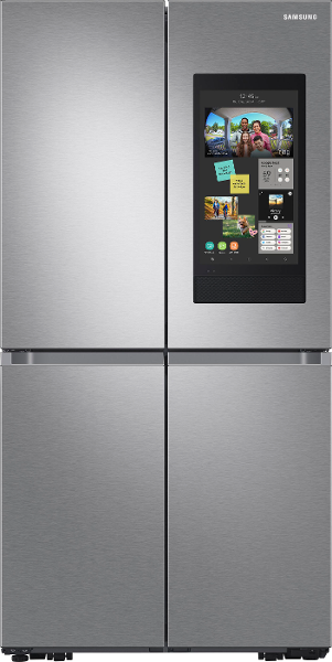 $50.00 for Samsung - 23 cu. ft. Smart Counter Depth 4-Door Flex&trade; Refrigerator with Family Hub&trade; & Beverage Center - Stainless steel. Offer available at BestBuy.com.