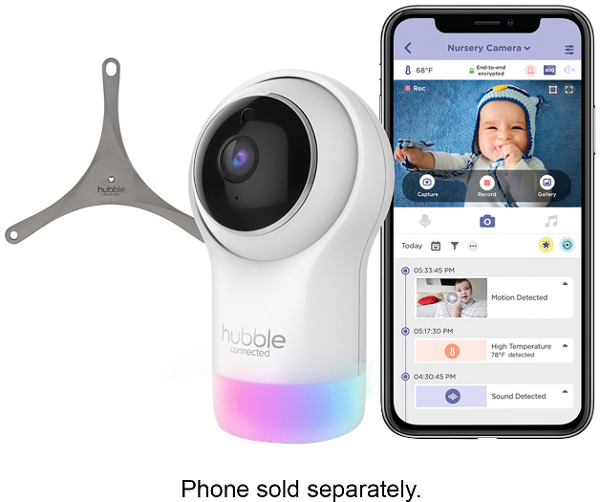 $5.00 for Hubble Connected - Nursery Pal Glow Deluxe Smart HD Wi-Fi Video Baby Monitor. Offer available at BestBuy.com.